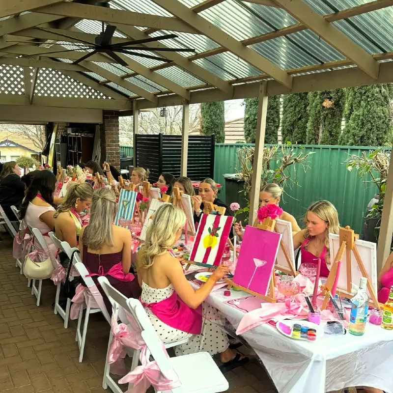Pink Themed Patio Party