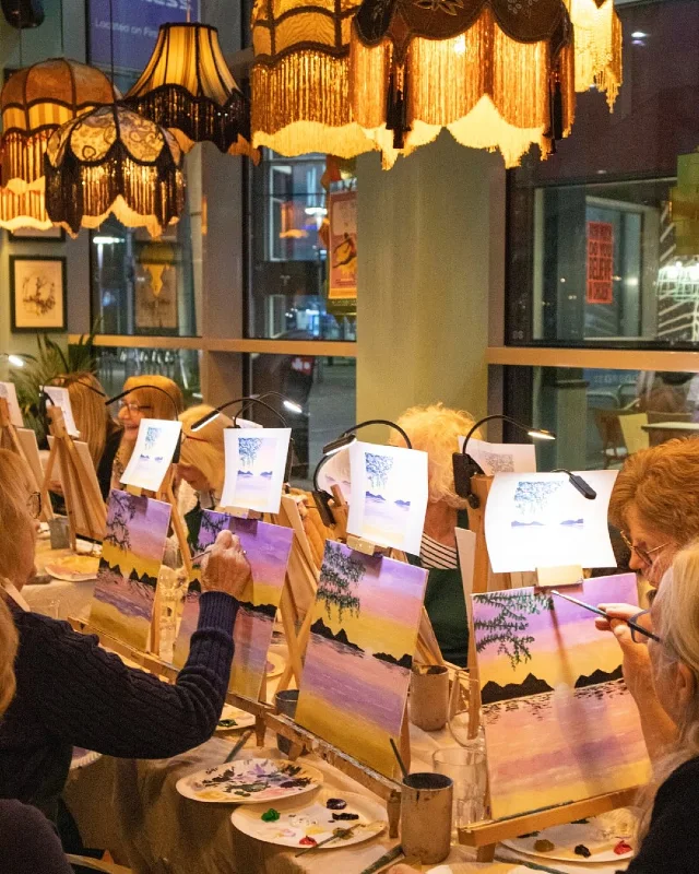 Vintage Bistro Painting Night