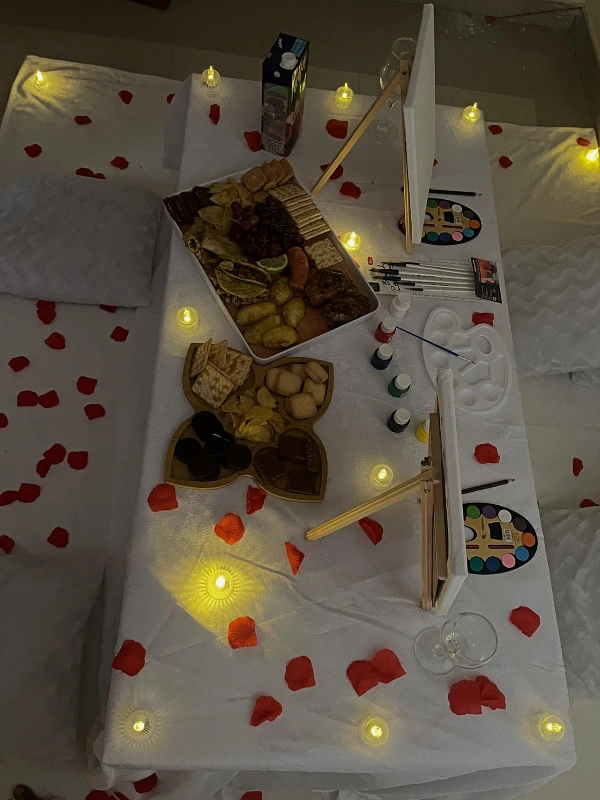Romantic Rose Petal Picnic