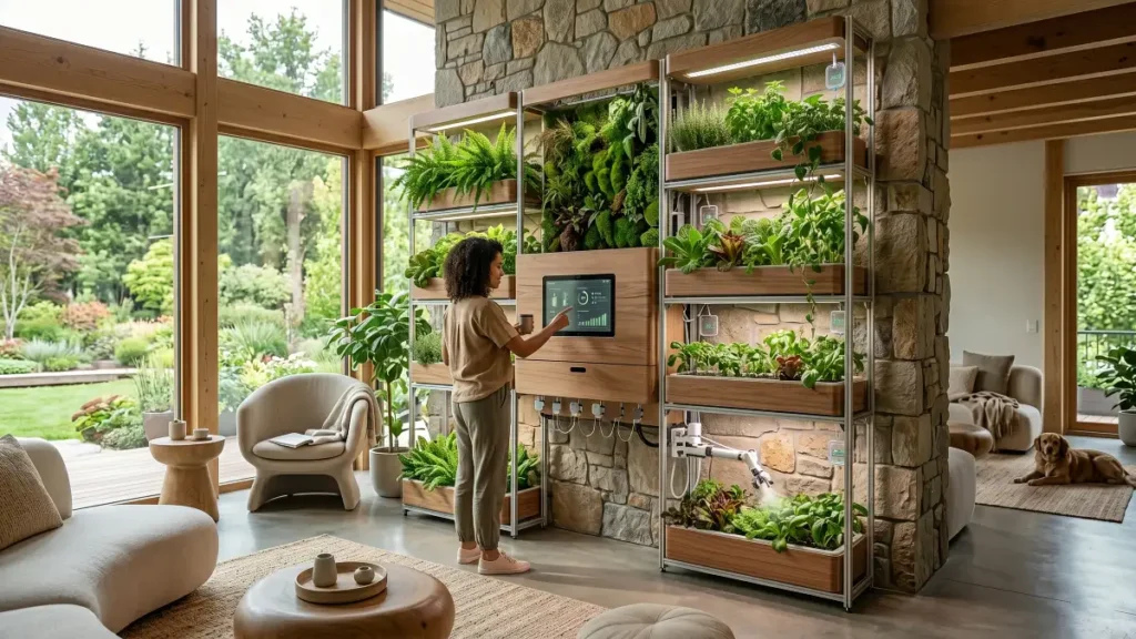 Biophilic Design meets AI Indoor Gardens