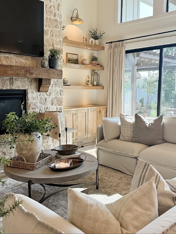 Layered Coffee Table Decor