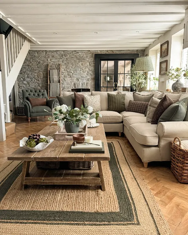 Rustic Stone and Earthy Tones