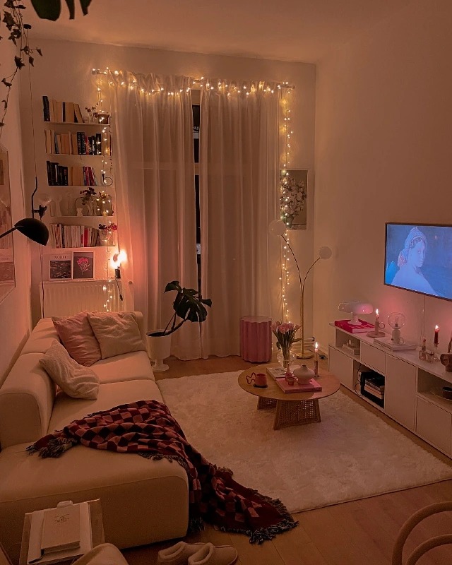 Fairy Lights and Soft Pinks