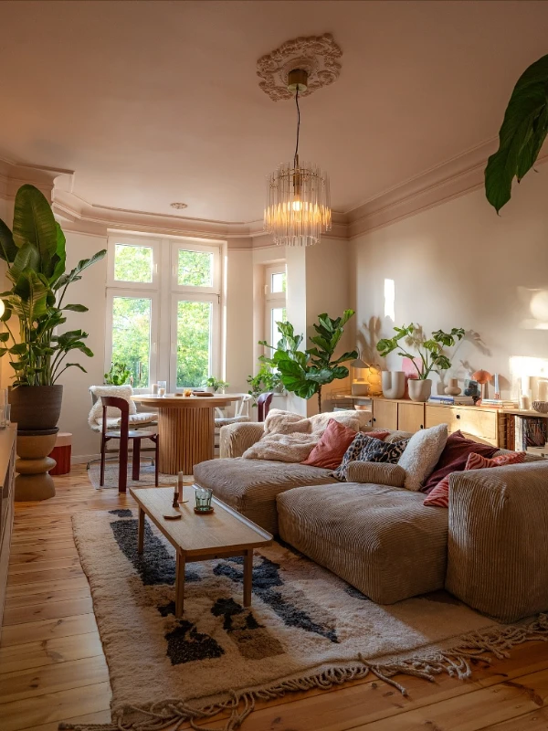 Natural Light and Airy Greens
