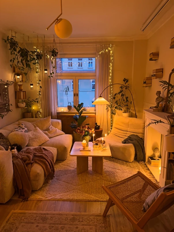 Hanging Vines and Golden Glow