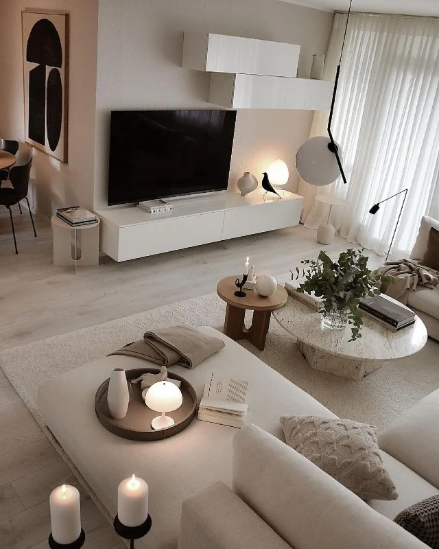 Minimalist White and Marble