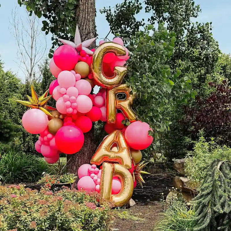 Vibrant Outdoor Tree Decor