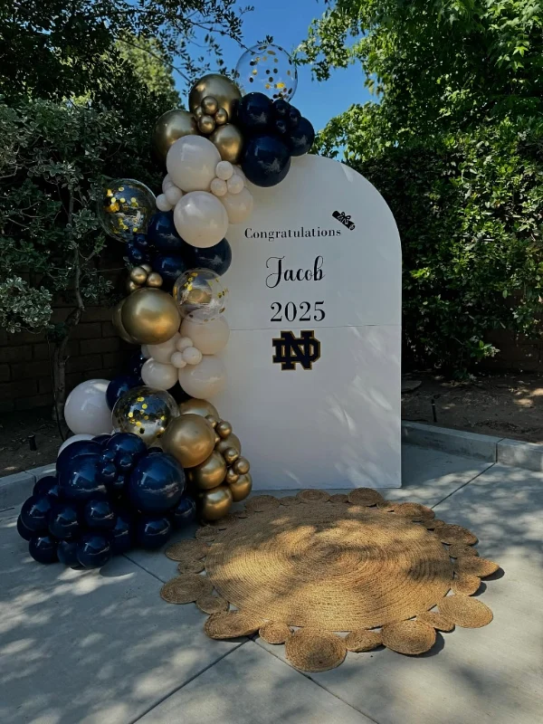 Navy and Gold Collegiate Corner