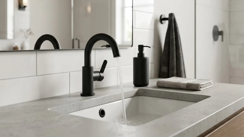 Flat Black Plumbing Fixtures