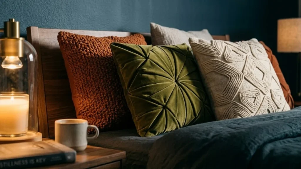 Sculptural and Textured Accent Pillows