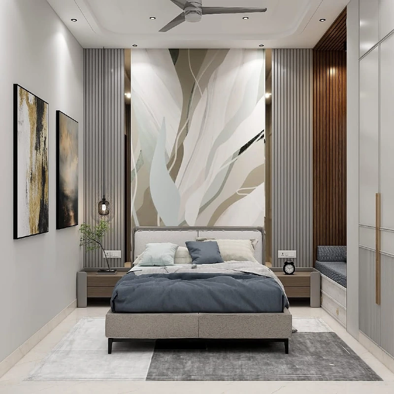 Modern Slat and Mural Walls