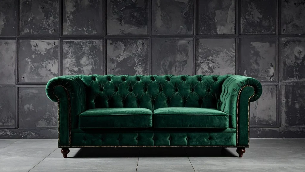 stunning velvet sofa