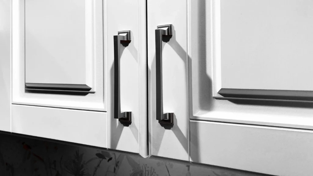 cabinet hardware with solid brass pulls