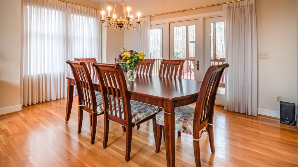 A Solid Wood Dining Table