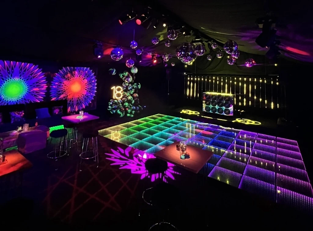 Glowing Infinity LED Dance Floor