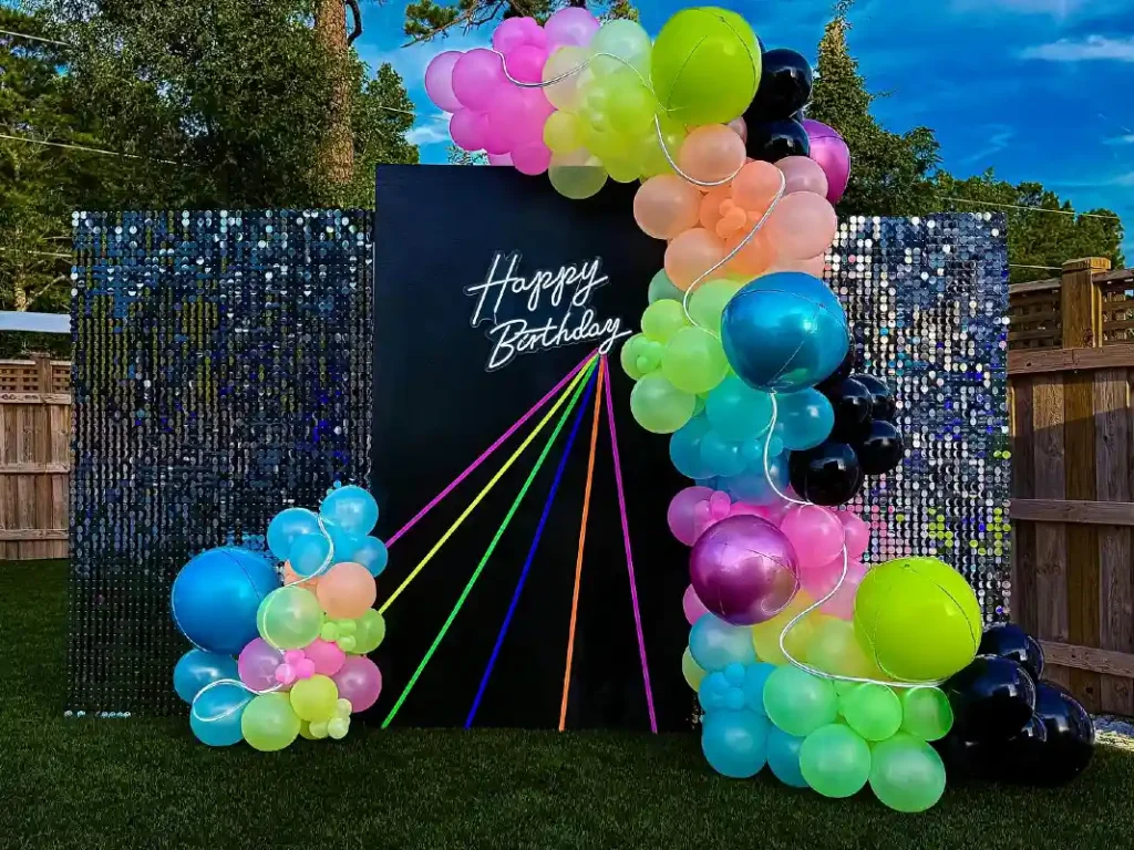 Laser Beam Silhouette Backdrop