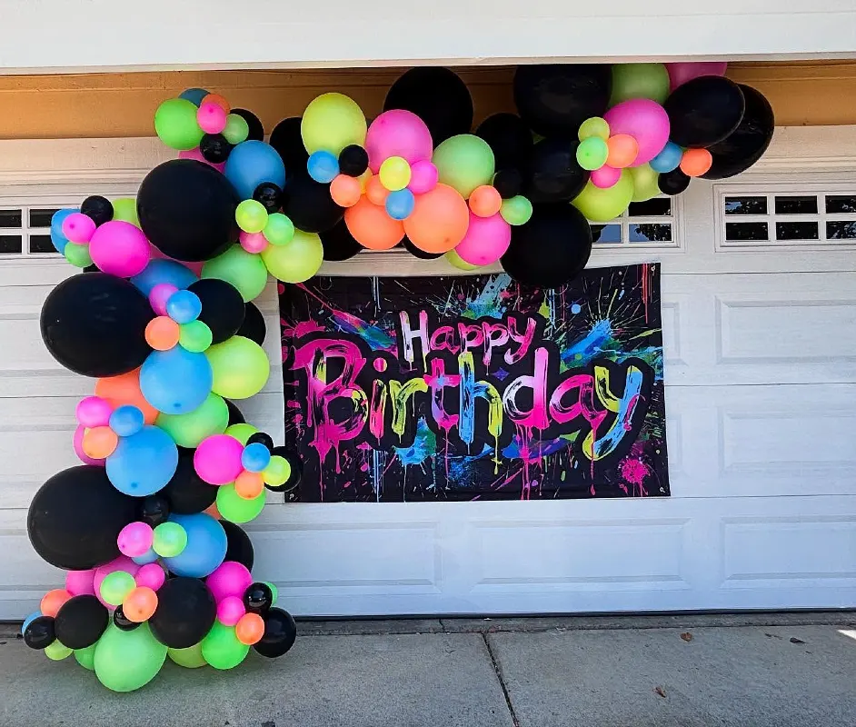Graffiti Splash Garage Door Banner