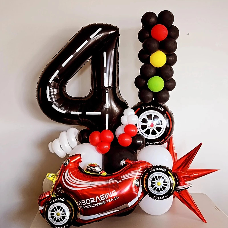 Racetrack Number Balloon Bouquet