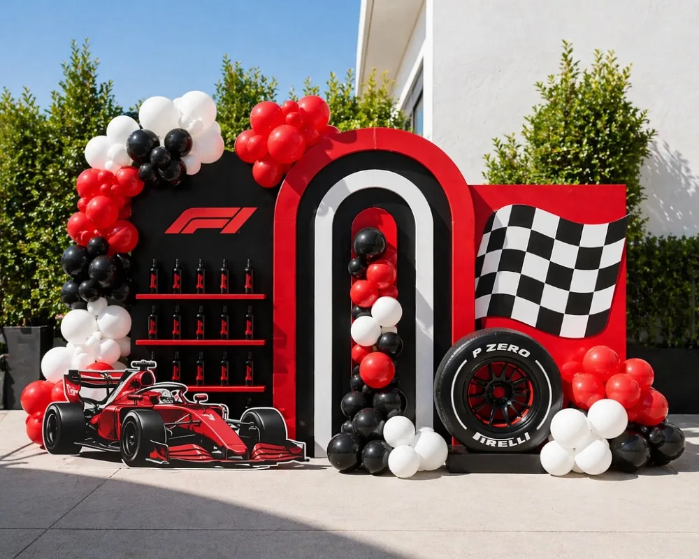 Outdoor Grand Prix Backdrop Wall