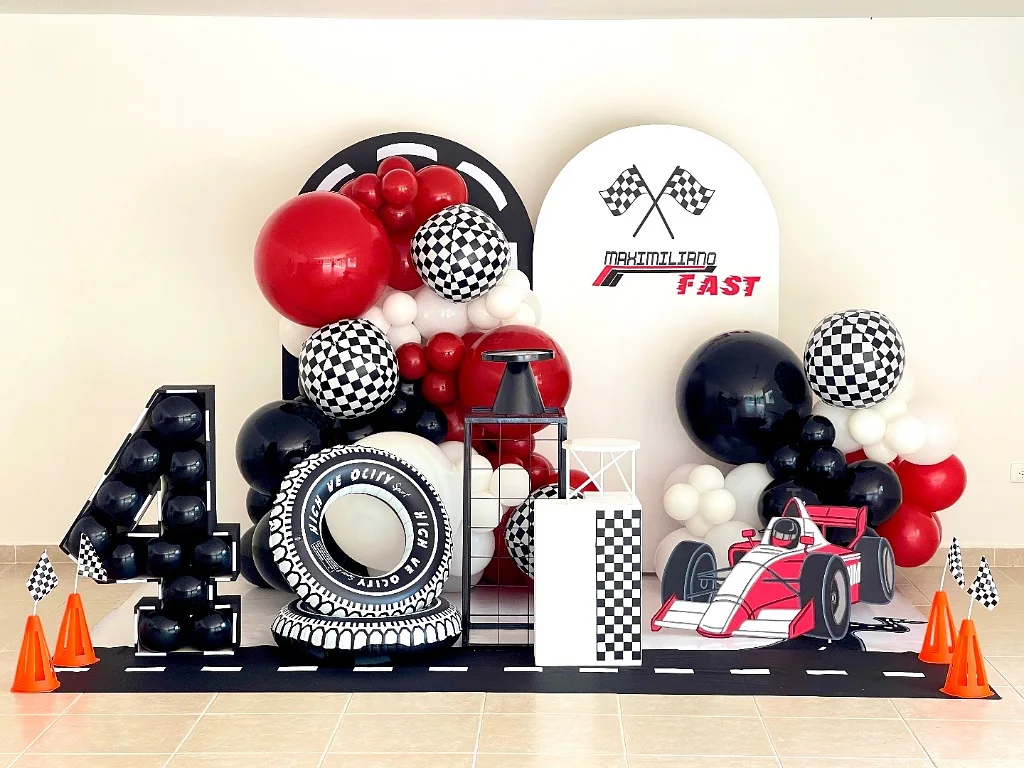 Fast Track Birthday Backdrop