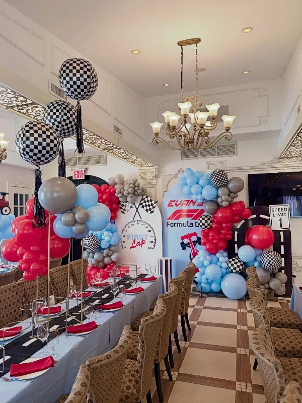 Grand Prix Banquet Room Decor