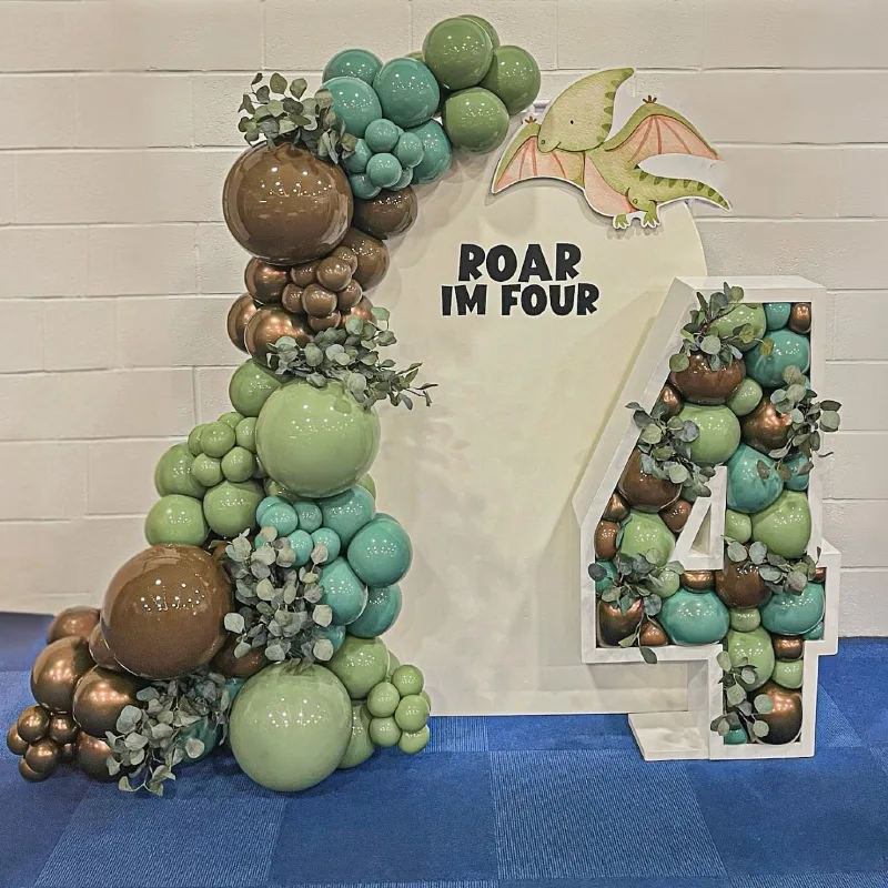 Earthy Balloon Mosaic Number Four