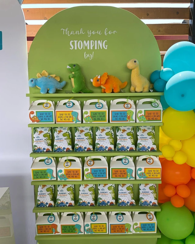 Prehistoric Party Favor Display Wall