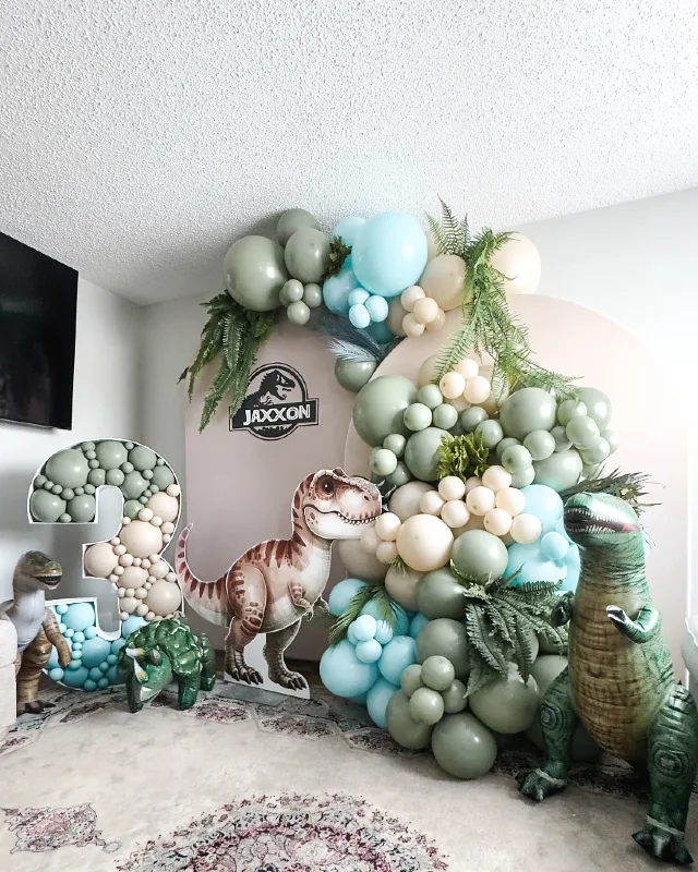 Modern Pastel Jungle Photo Corner