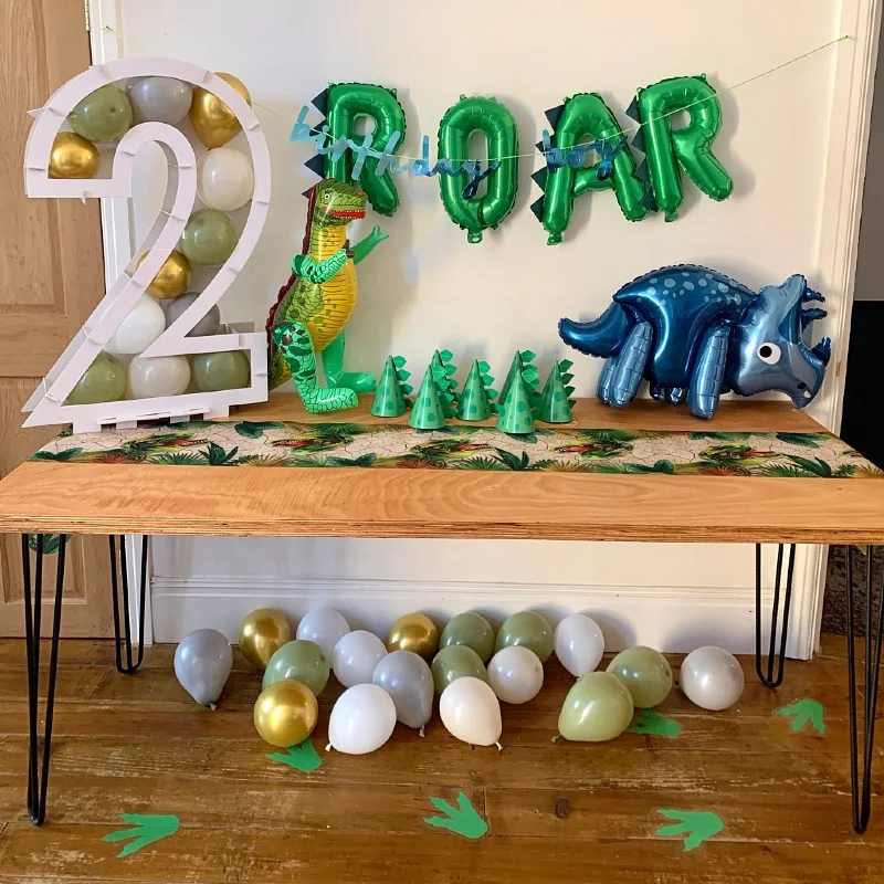 Roar Balloon Dessert Table Setup