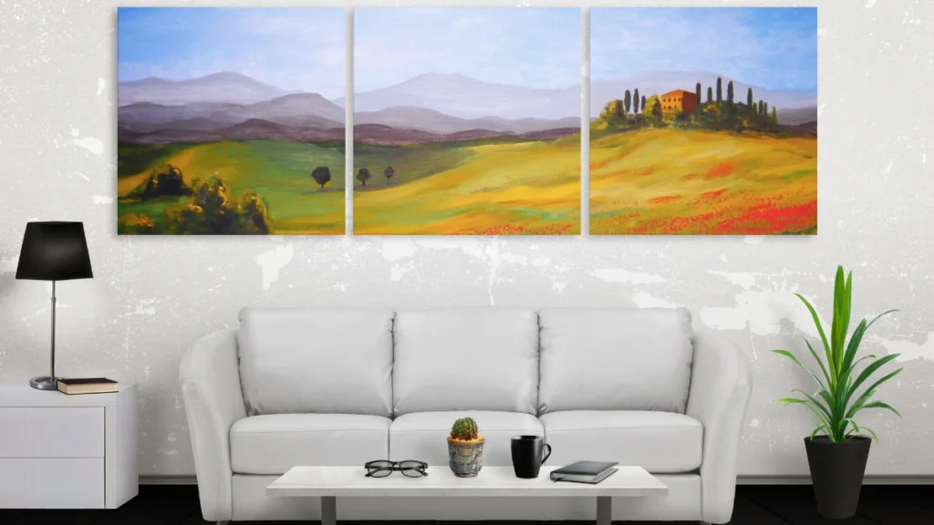 Anchor the Room With Oversized Statement Art