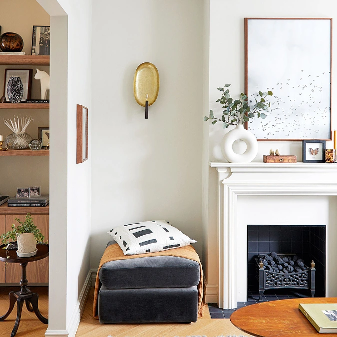 Cozy Fireplace Alcove Seating