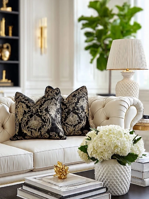 Layer Ornate Patterned Pillows