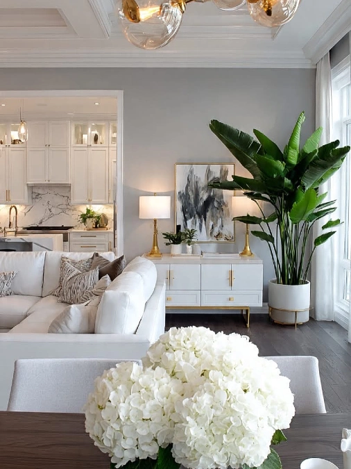 Display a Tall Potted Tropical Plant