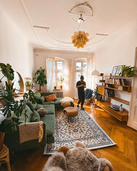 Lay down a Large Patterned Rug