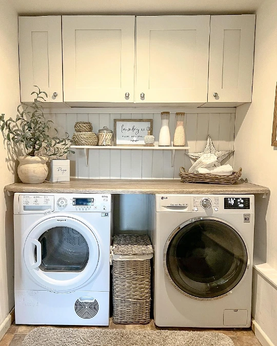 Cozy Neutral Nook with Smart Storage
