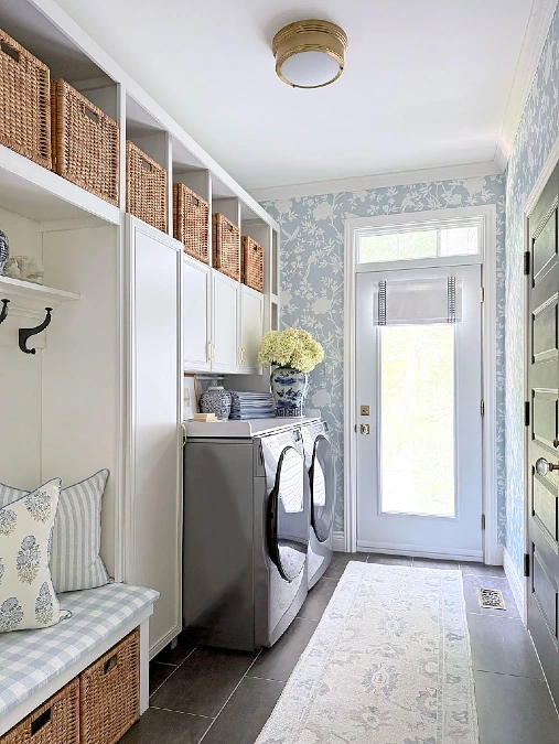 Chinoiserie Charm and Built In Lockers