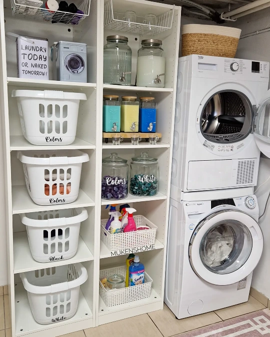 Ultimate Organization Tower and Labelled Bins
