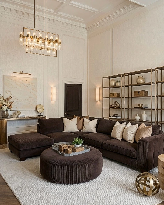 Elegant Wall Molding and Picture Lights