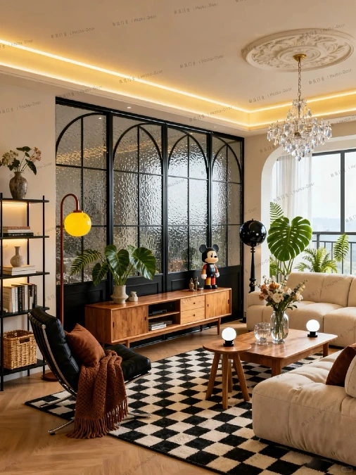 Fluted Glass Partition Walls
