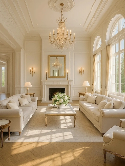 Symmetric Layouts and Gilded French Classical Accents