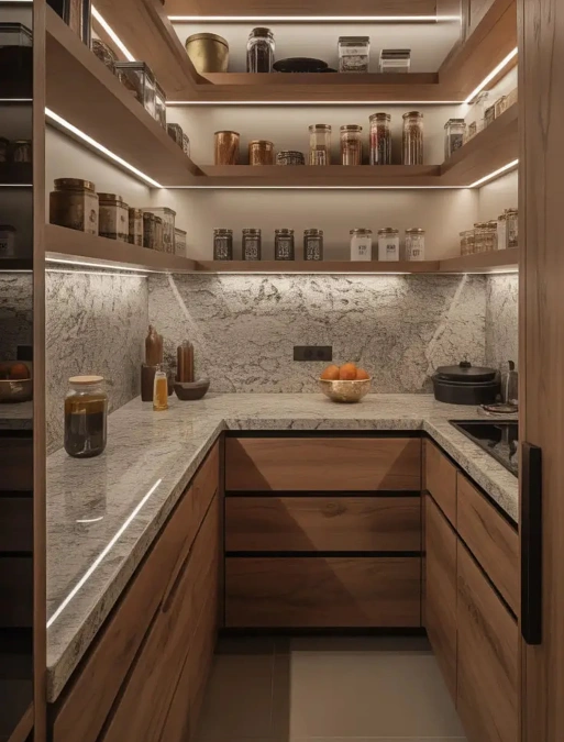 Built In Walk In Pantry