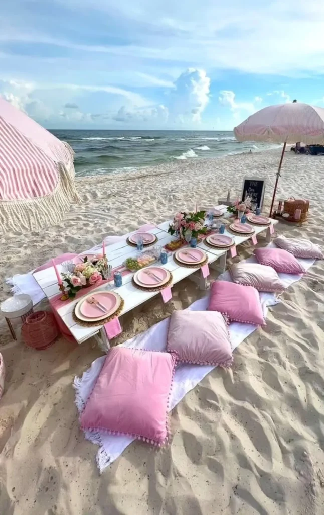 All-Pink Beach Picnic
