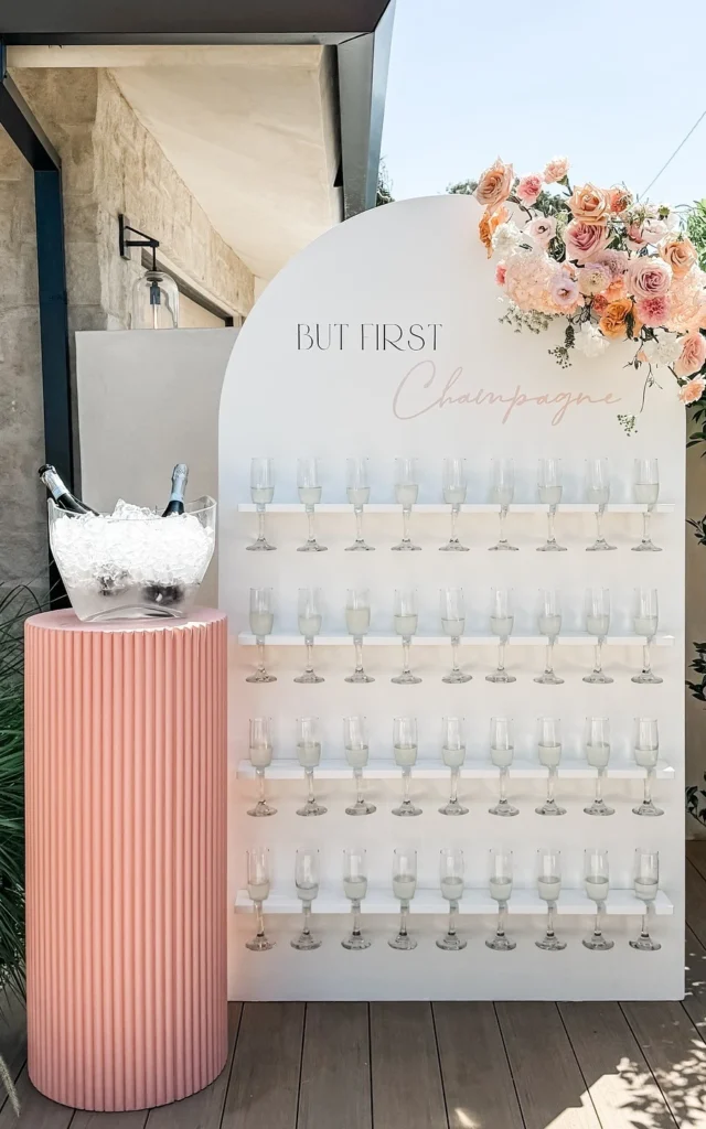 Champagne Flute Wall
