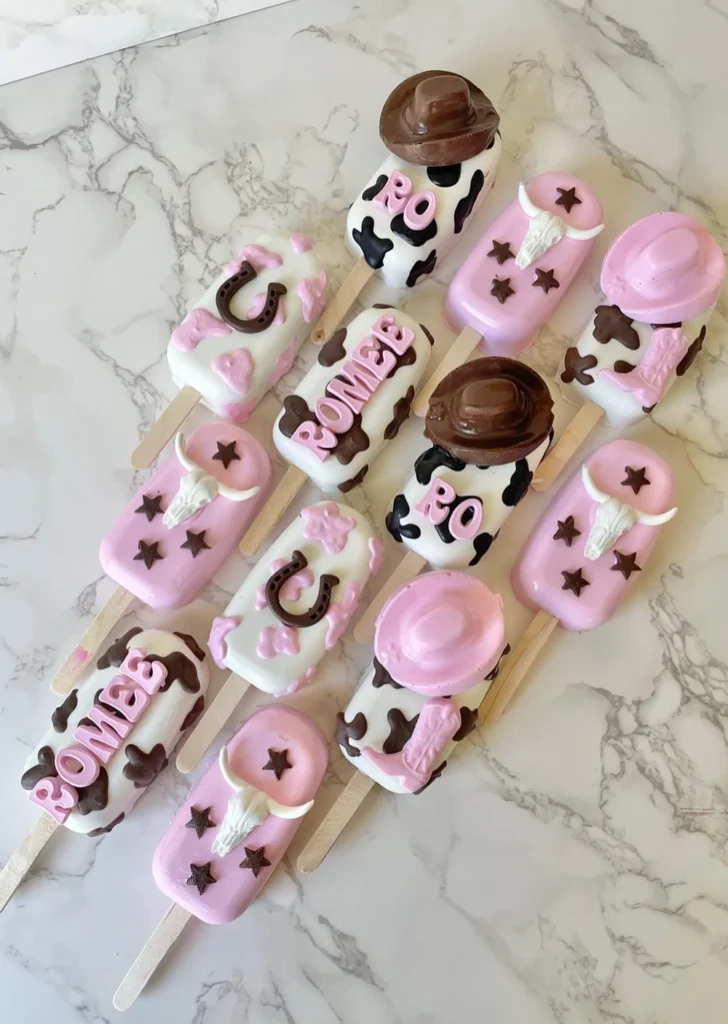 Cowgirl Theme Cakesicles