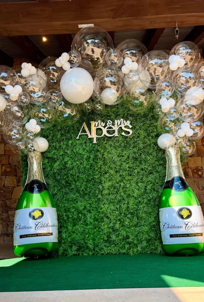 Giant Champagne Bottle Balloons