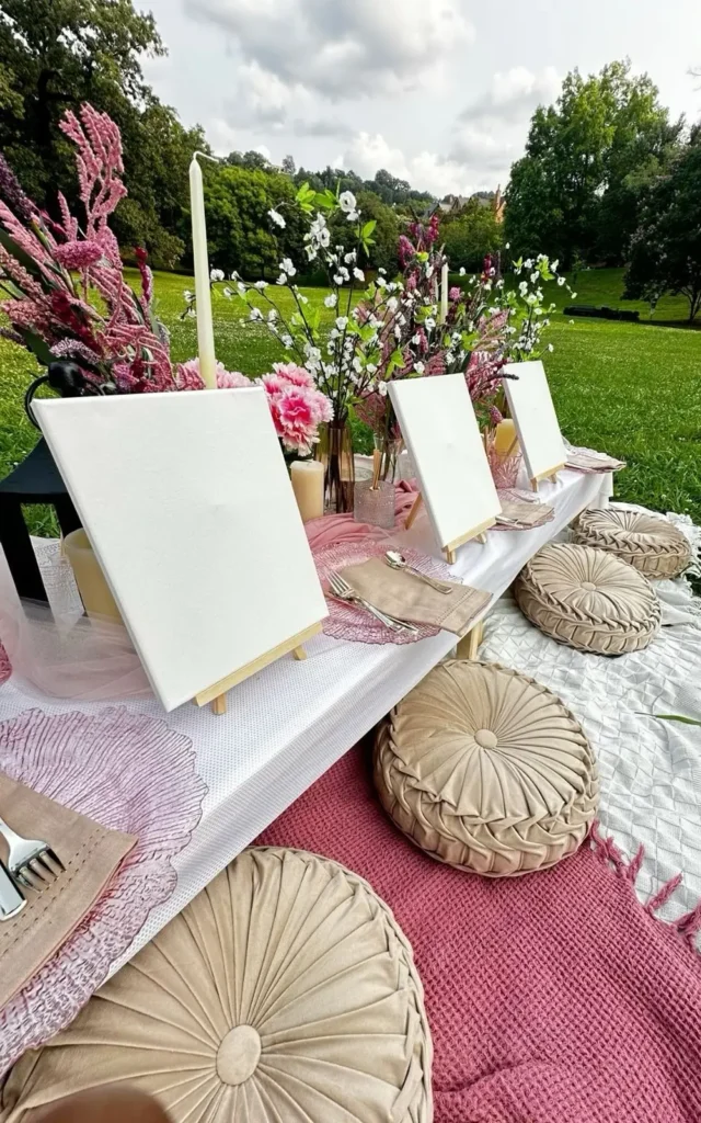 Paint & Picnic Setup