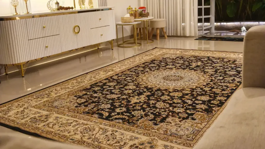 Anchor the Space With an Oversized Rug
