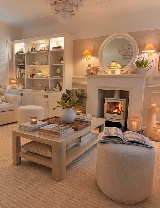 Round Mirrors and Cylindrical Poufs
