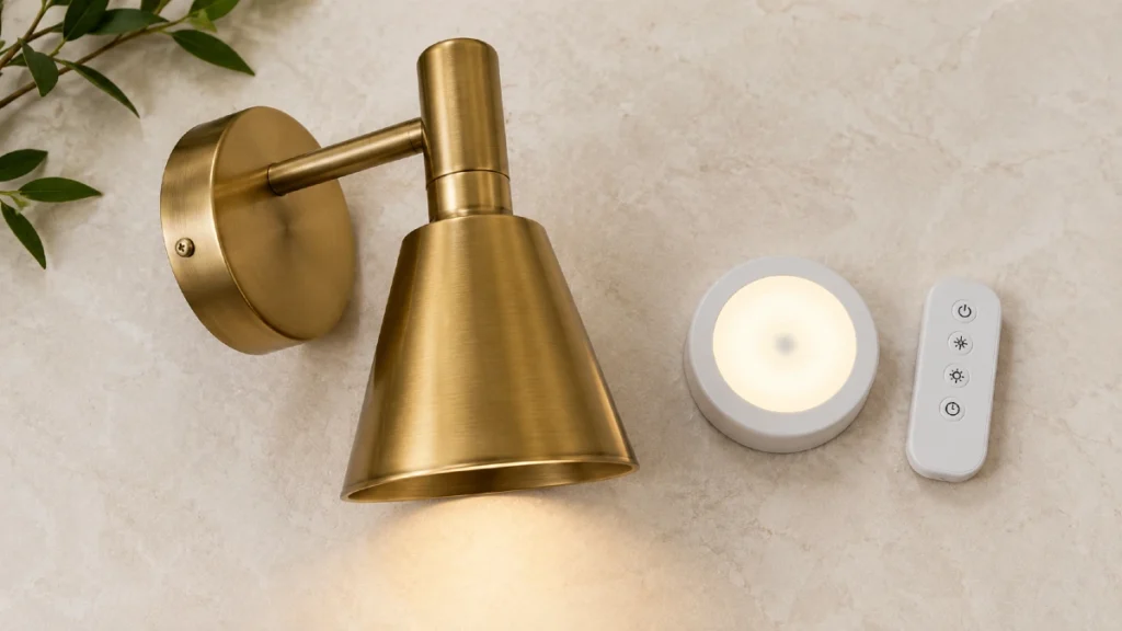 Swapping Builder Grade Lighting for Battery Sconces