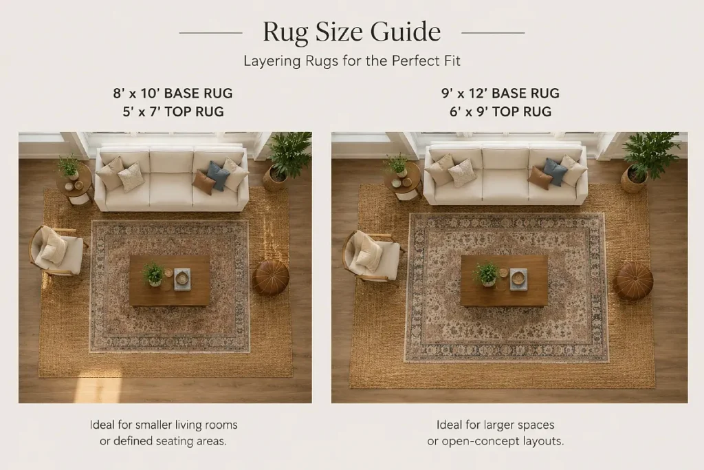 What Rug Sizes and Proportions Make Layering Look Intentional?